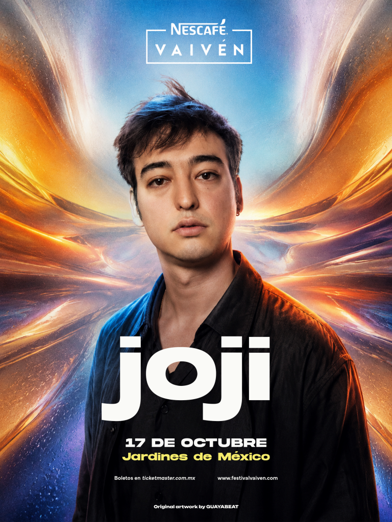 Joji en arte promocional de Festival Vaivén 2026, el 17 de octubre en Jardines de México, Morelos.