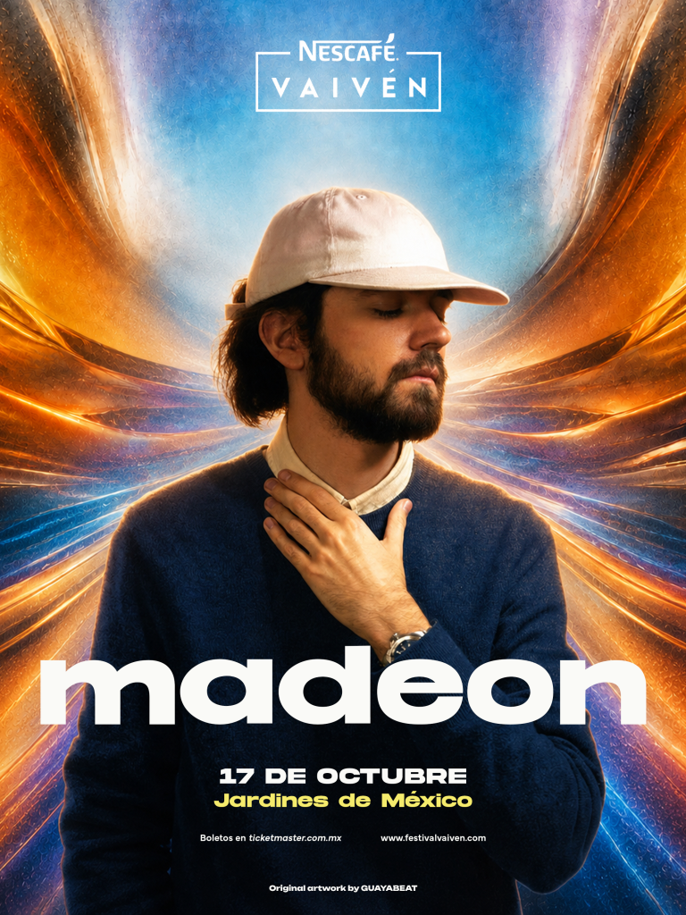 Madeon en arte promocional del Festival Vaivén 2026, programado para el 17 de octubre en Jardines de México.